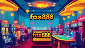 Engage with fox888's thrilling casino environment filled with lively games and players.