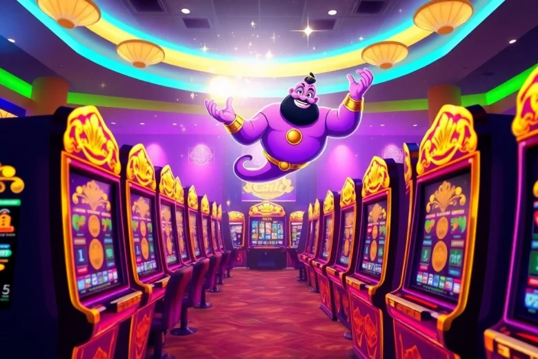 Experience the excitement of genie168 with magical slot machines and a captivating genie character.