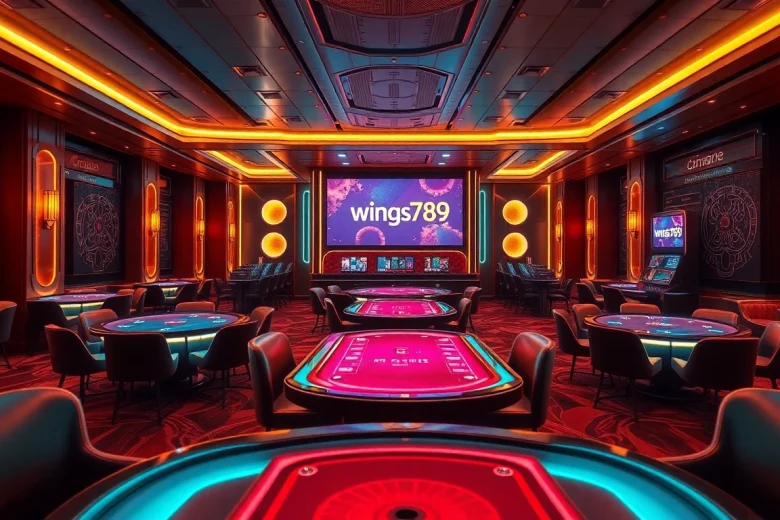 wings789 integrated casino lounge featuring modern gaming experiences and vibrant ambiance.