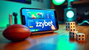 Ezybet interactive sports betting platform displayed on a smartphone, inviting user engagement.