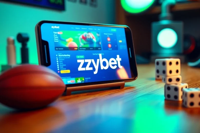 Ezybet interactive sports betting platform displayed on a smartphone, inviting user engagement.