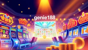 Experience the thrill of genie168's vibrant online casino with colorful slot machines and exciting bonuses.