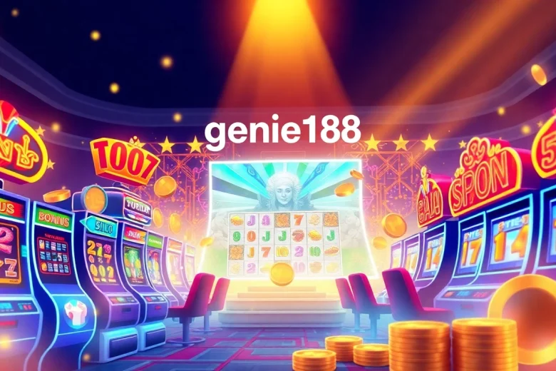 Experience the thrill of genie168's vibrant online casino with colorful slot machines and exciting bonuses.