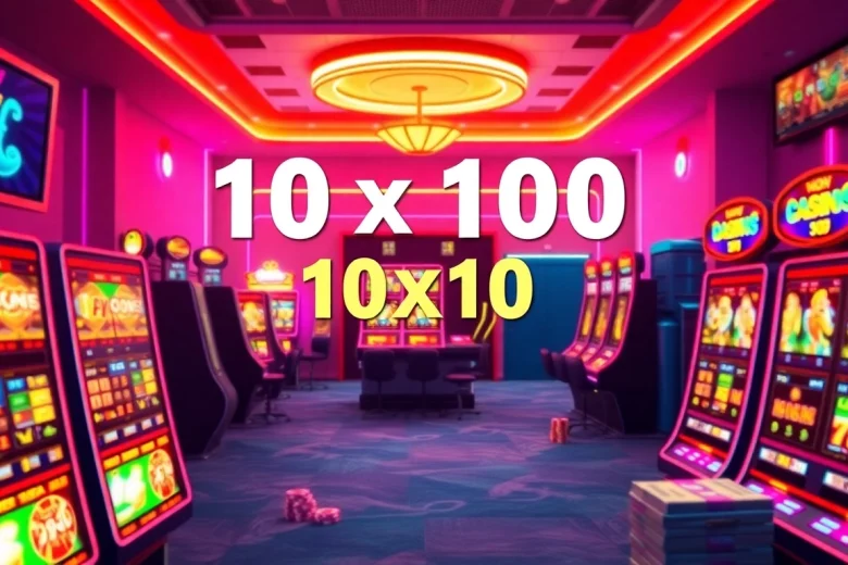 Discover the exhilarating benefits of 10รับ100 promotion with vibrant gaming elements and inviting atmosphere.