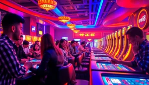 Experience the thrill of online gaming with ww88 in a vibrant casino setting.